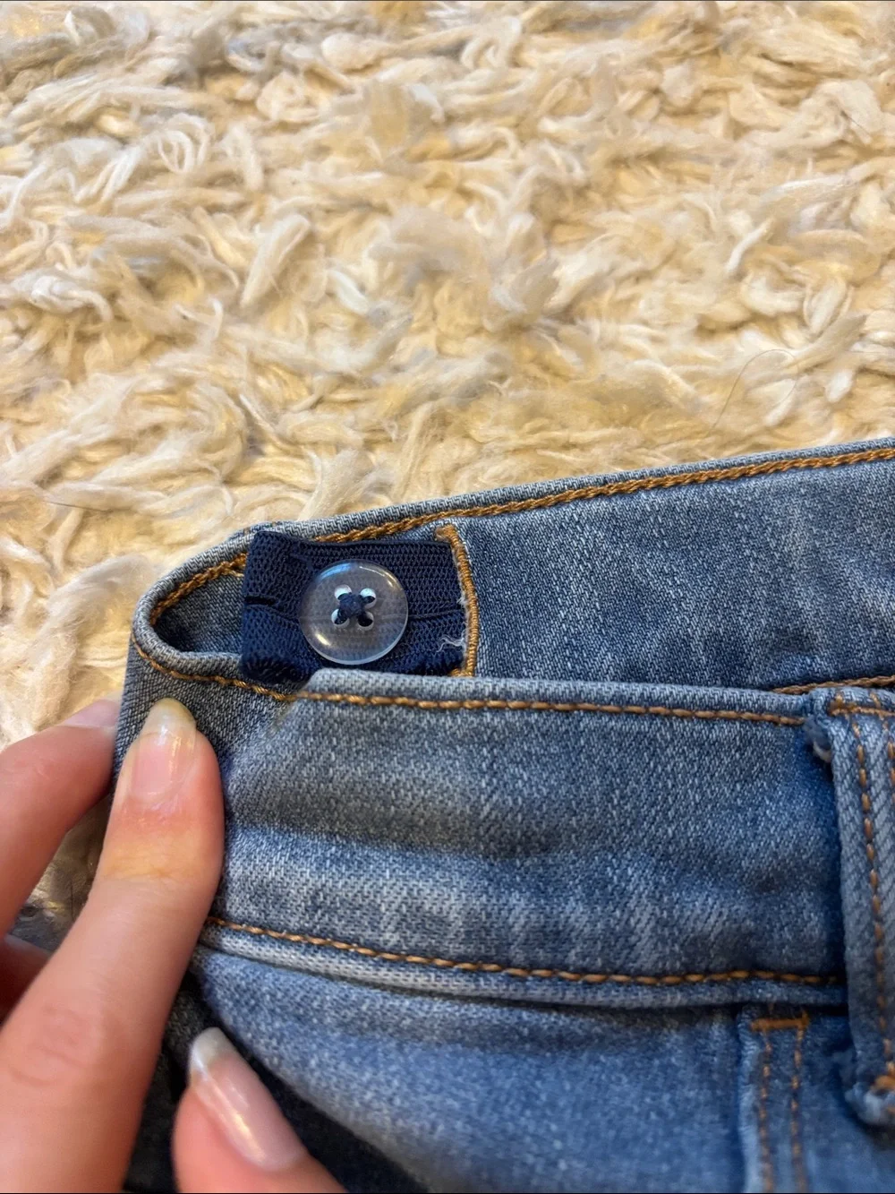 Old Navy Light Blue Girls' Denim Cutoff Shorts